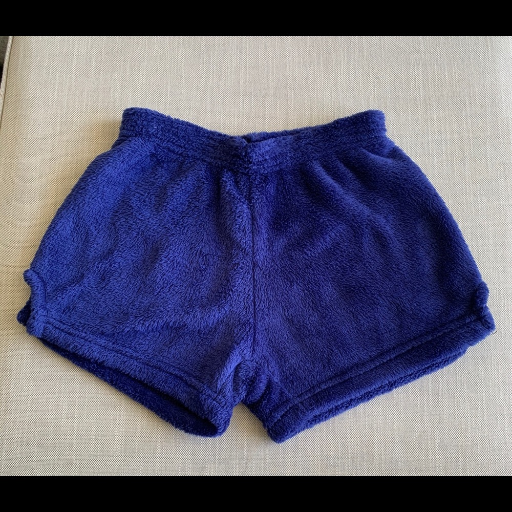 Love and kisses fuzzy shorts